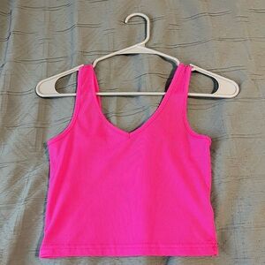 SHEIN Hot Pink Ribbed Top
